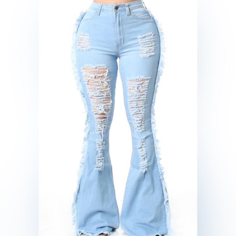 New distressed jeans